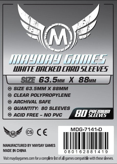 MTG/CCG Card Sleeves (63.5x88mm) PREMIUM COLOR BACKED!  80/Pack (Choose from 6 Colors!)