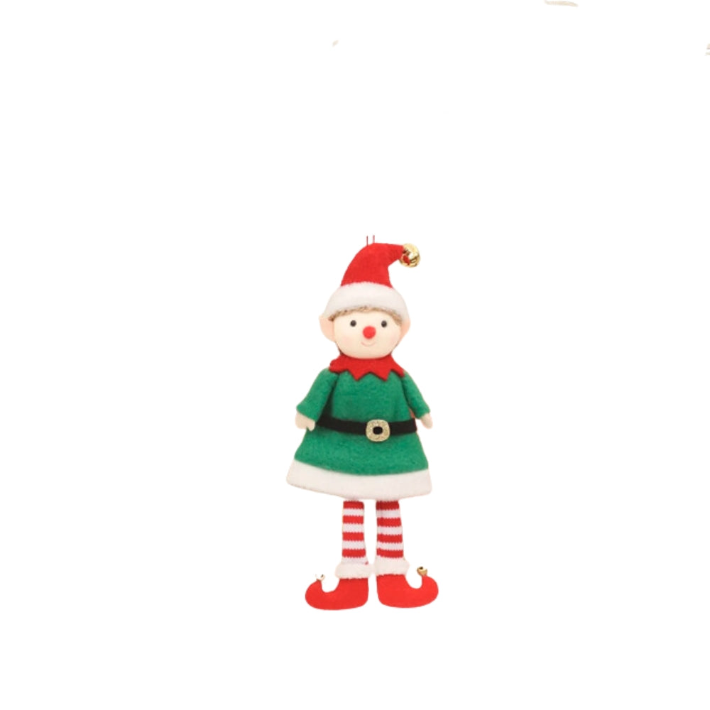 Cartoon Elf Doll Christmas  Tree Pendants Window Decoration