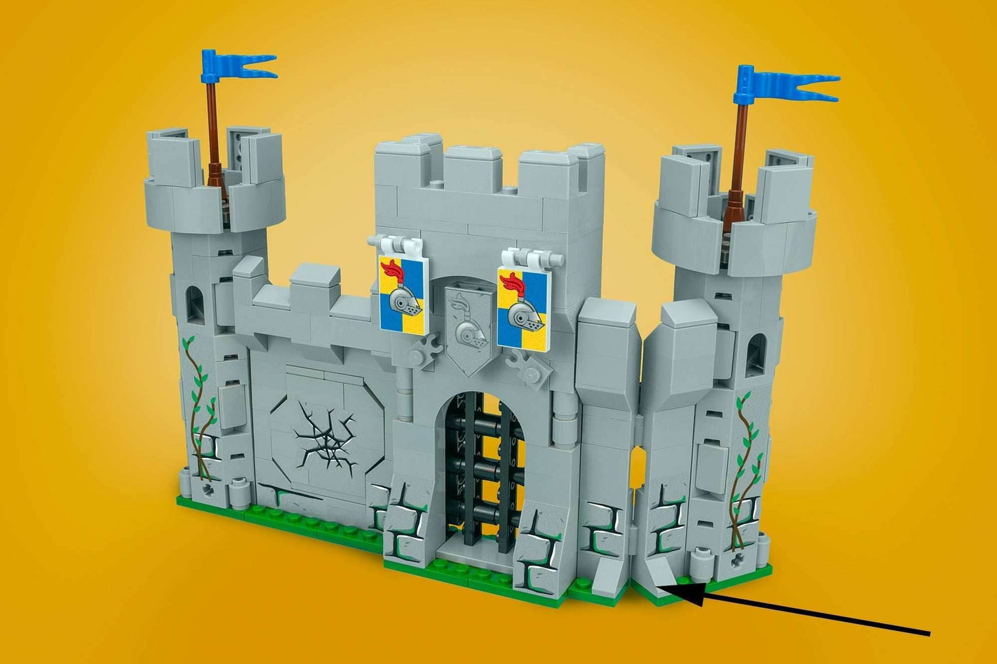 Castle Corner / Curve - Custom Castle Modular Building Set - 