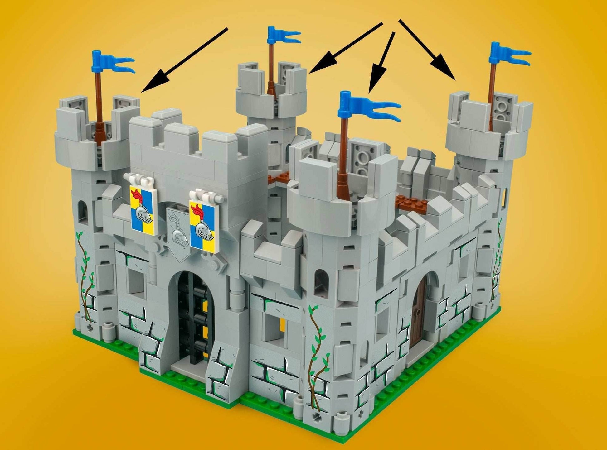 Castle Tower - Custom Castle Modular Building Set - 