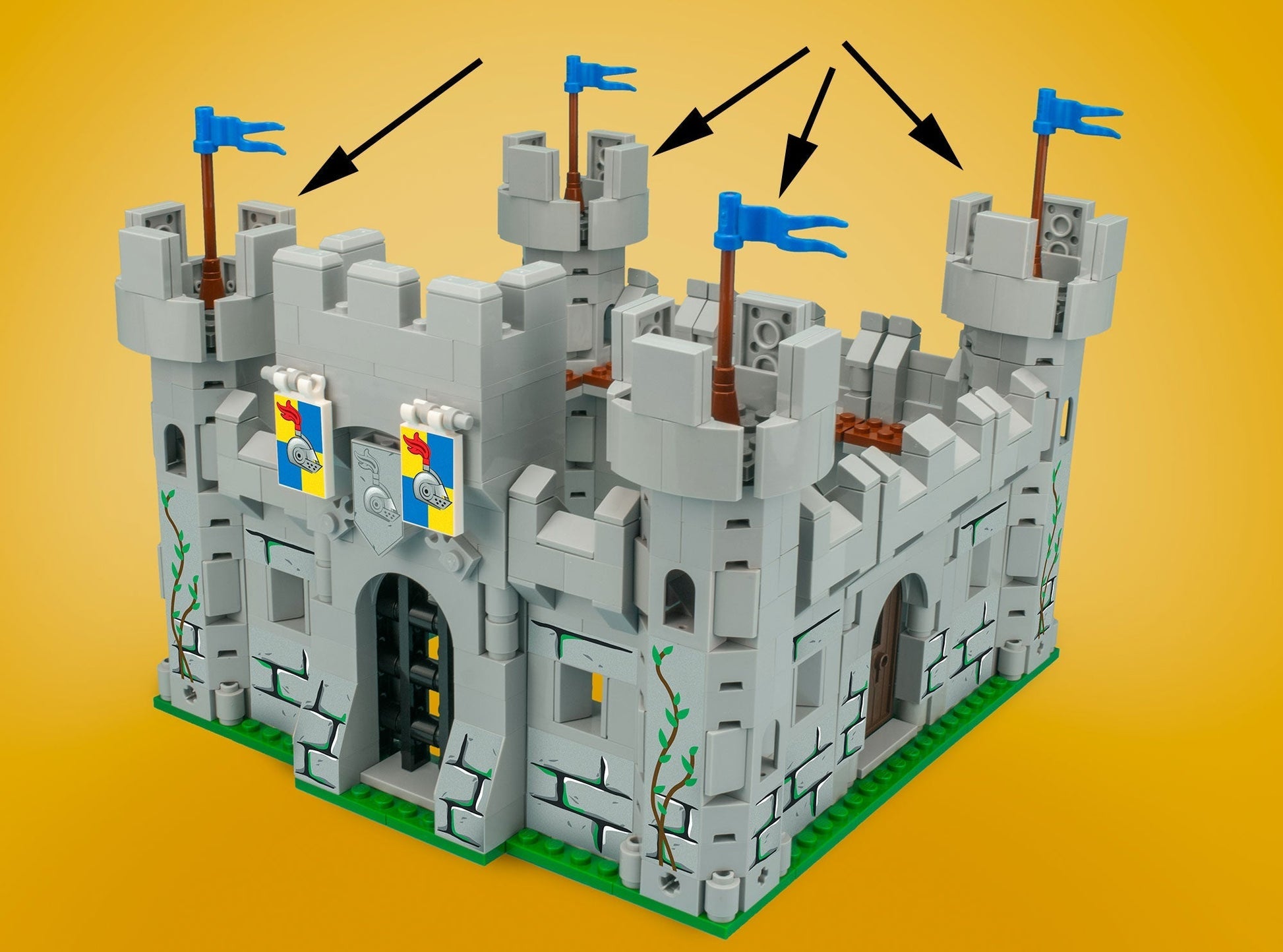 Castle Tower - Custom Castle Modular Building Set