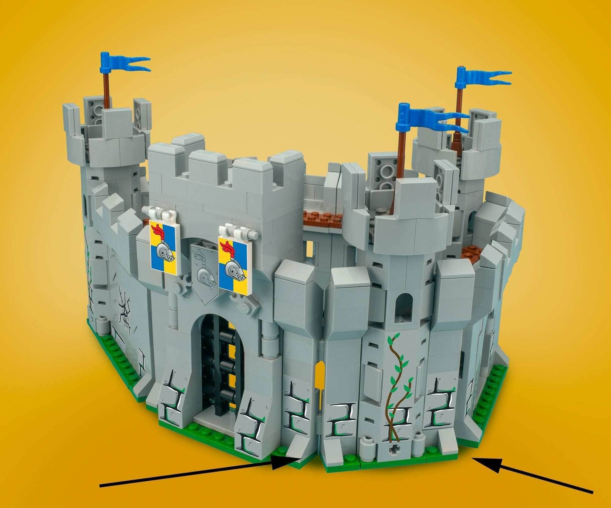 Castle Corner / Curve - Custom Castle Modular Building Set - 