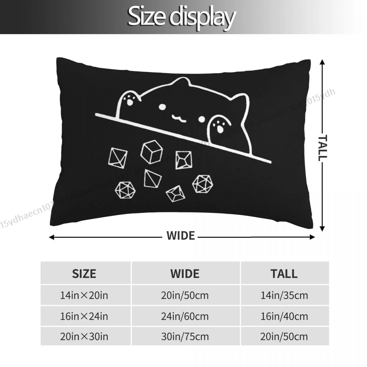 Cat Throwing Dice Pillow Case DND Game Cushion Covers Home Sofa Chair Decorative Backpack Covers