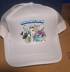 Adjustable Black Trucker Baseball Cap - Gotta Catch 'Em All Pokémon Edition