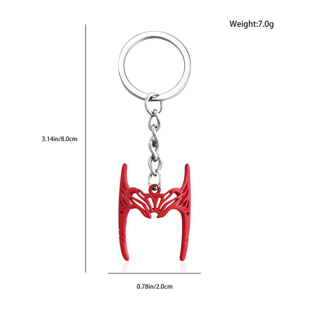 Catuni Scarlet the Witch Pendant Keyring Keychain Meaningful Birthday Gift Accessories for Fans Cosplay