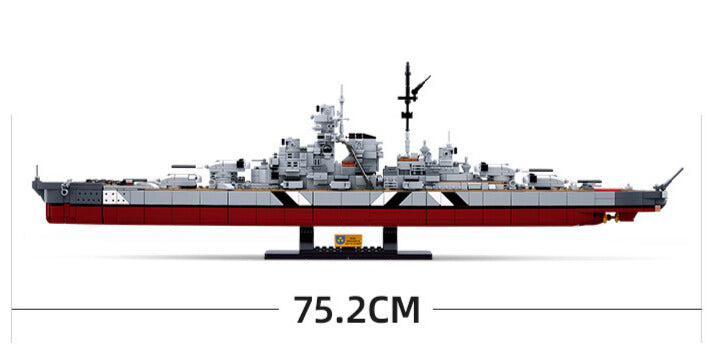 WWII - German Bismark Class Battleship - Legendary Series - Mil-Blox