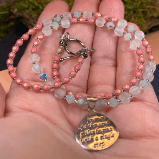 Inspirational Necklace - 15 inch / Purple