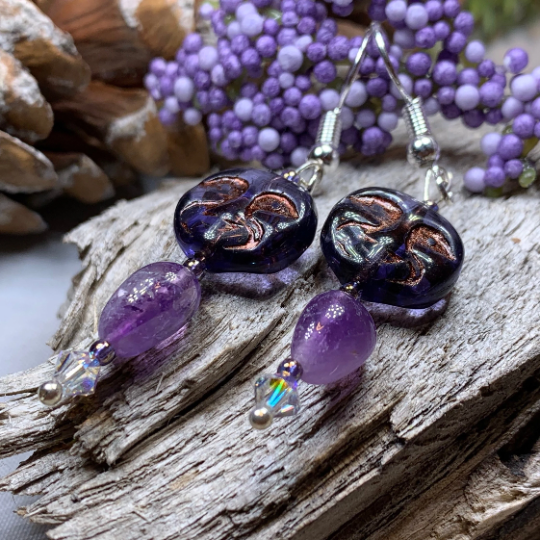 Midnight Moon Earrings