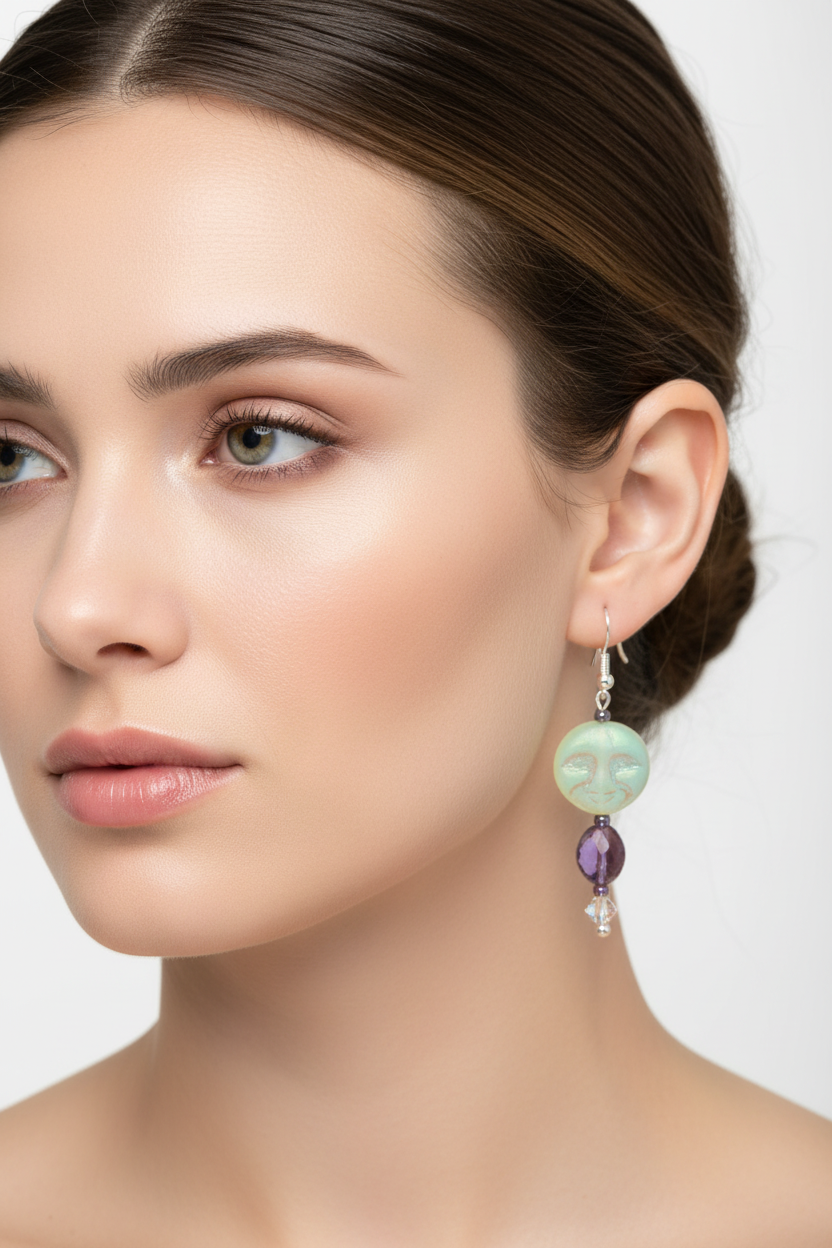 Midnight Moon Earrings