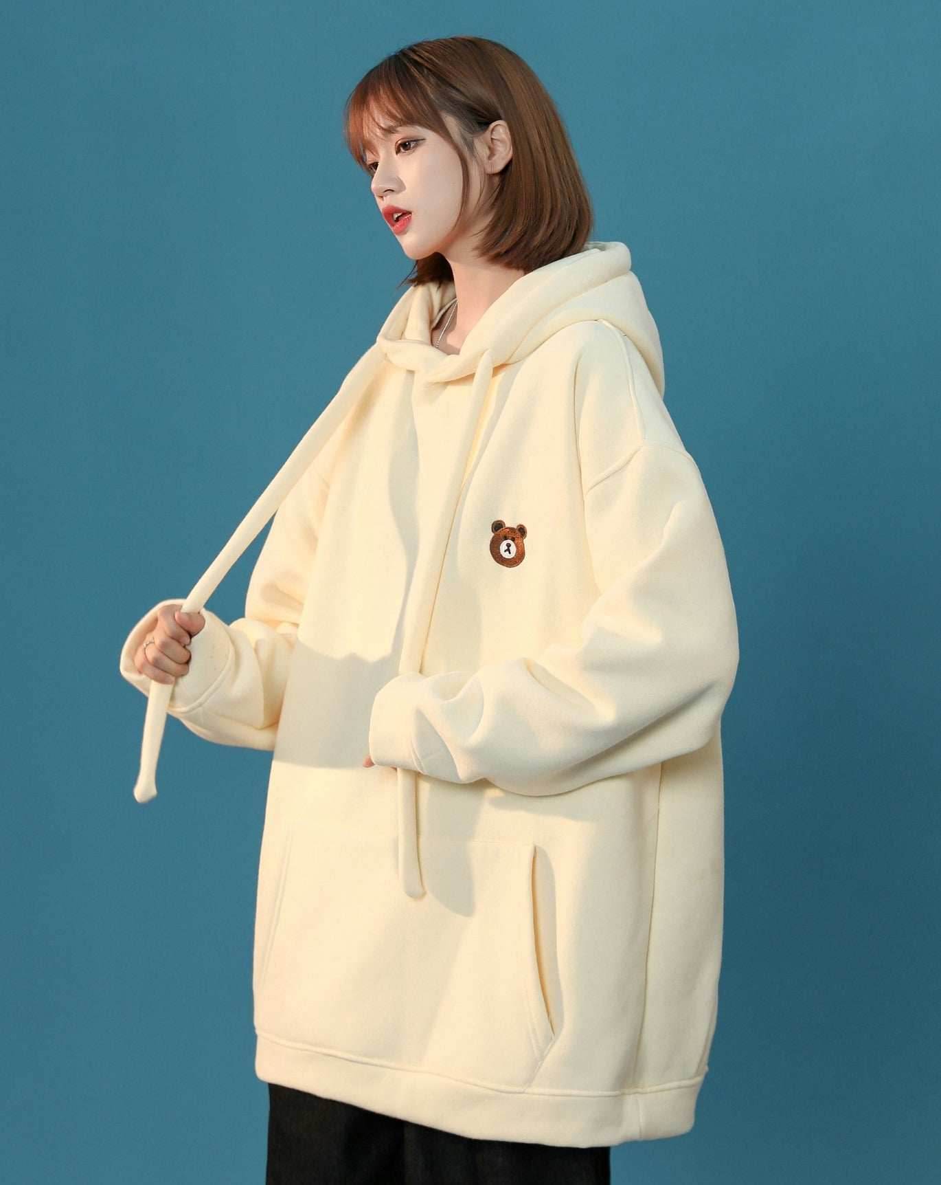 Women's Classic Teddy Hoodie - Apricot / S