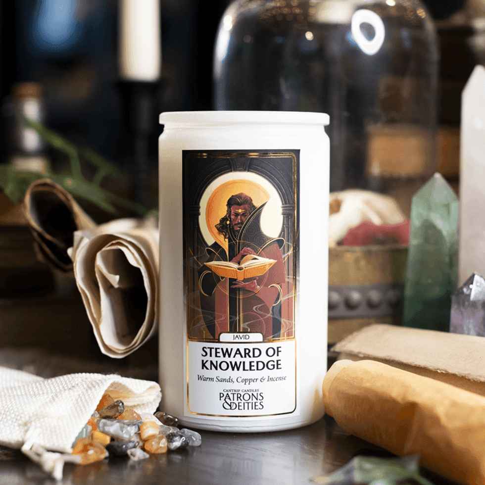 Cantrip Candles - Javid, Steward of Knowledge 16 oz. - 