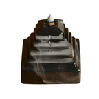Pyramid Temple Backflow Incense Burner - Black