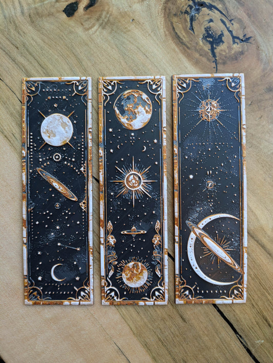 Celestial Bookmarks- Cosmic Designs - Buy all 3 and Save