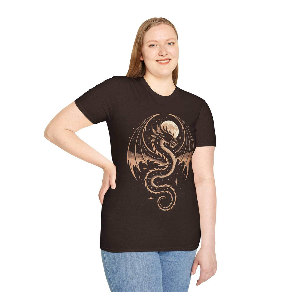 Celestial Dragon T-Shirt - Dark Chocolate / S