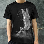 Angel Goddess Polyester Skull T-shirt - Polyester / S-Bust 98 cm