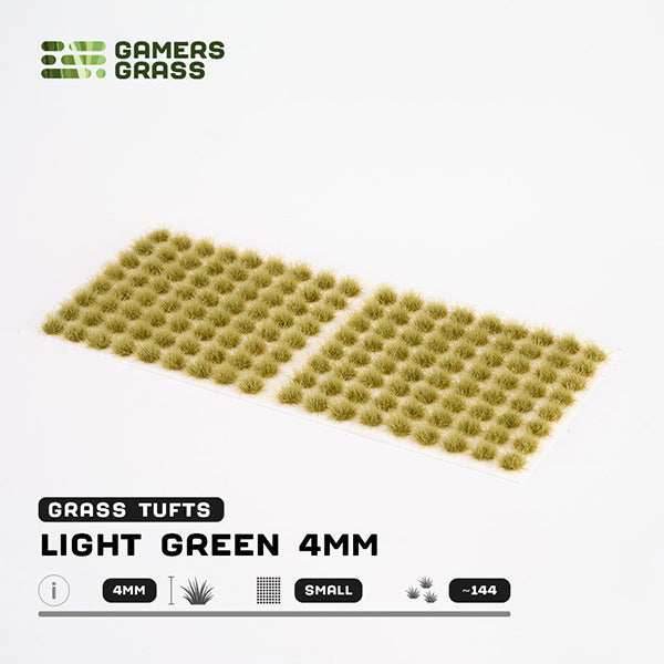 Gamers Grass Tufts: Light Green 4mm- Small - 
