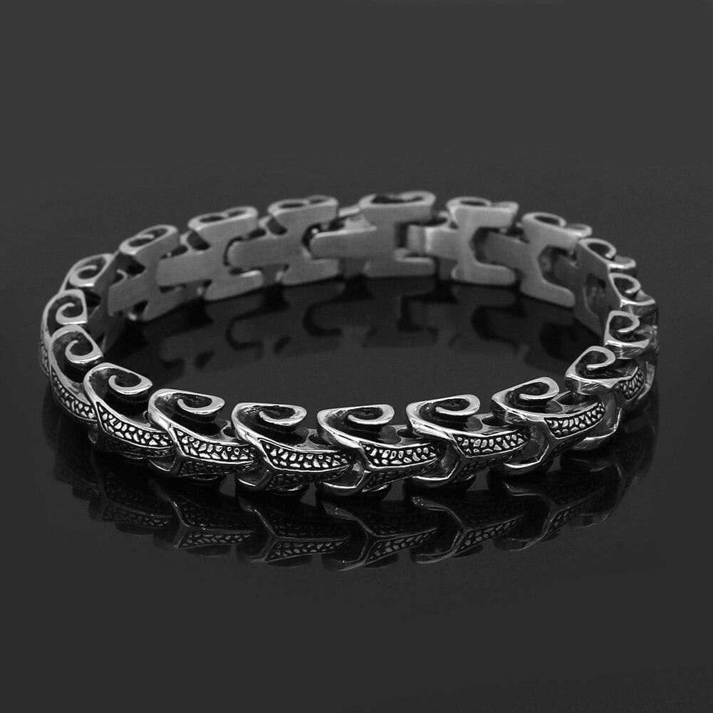 Vikings Dragons & Serpents Stainless Steel Bracelet - 