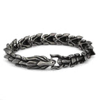Vikings Jörmungandr Stainless Steel Bracelet - Gold Plated / 19 cm | 7 inches