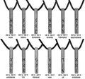 Viking Runes Birthday Stainless Steel Silver Necklaces - Mar 14 - Apr 13