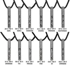 Viking Runes Birthday Stainless Steel Silver Necklaces - Mar 14 - Apr 13