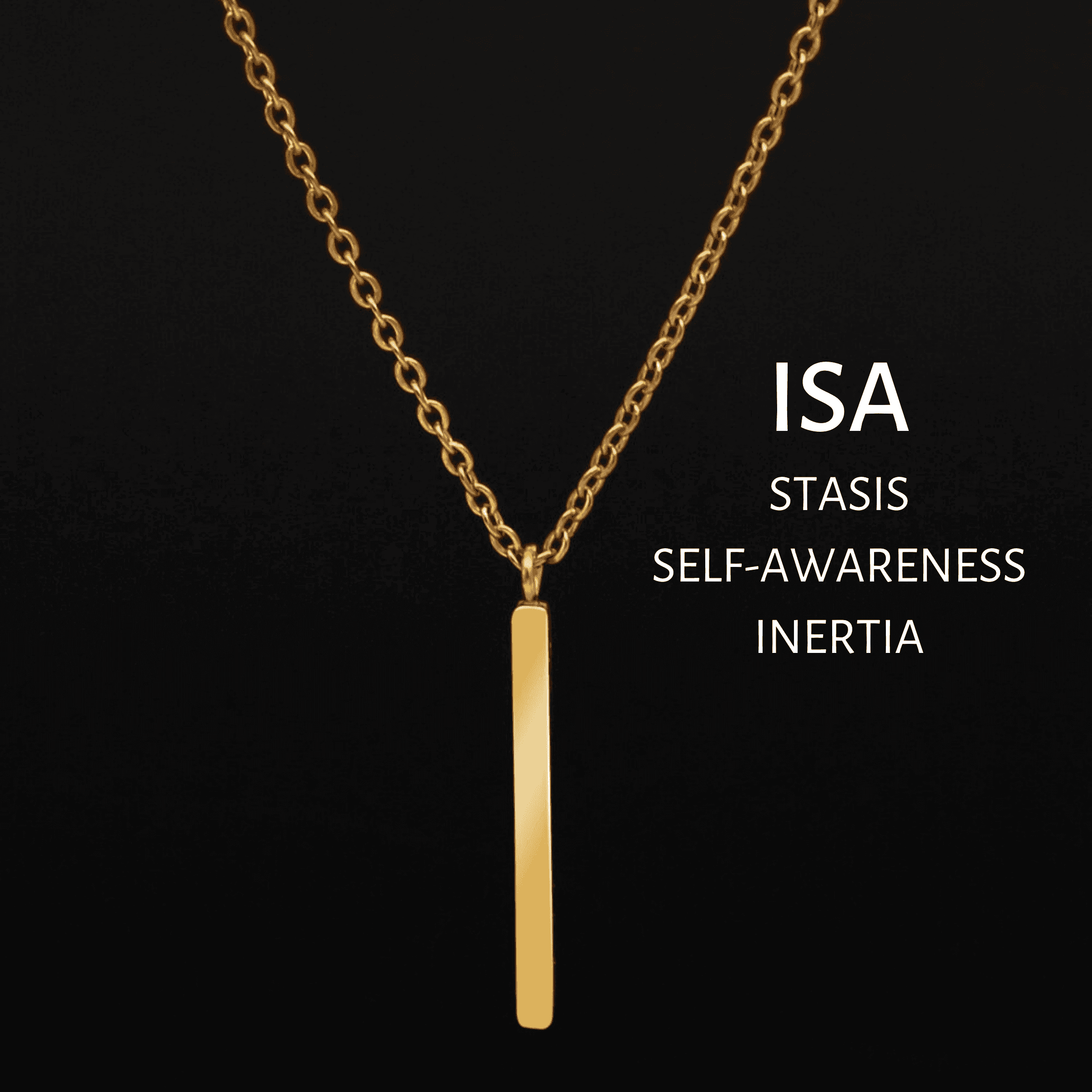 Viking Runes Tunic Stainless Steel Gold Necklaces - ISA