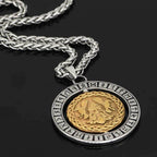 Vikings Odin Runes Stainless Steel 3D Necklace - 