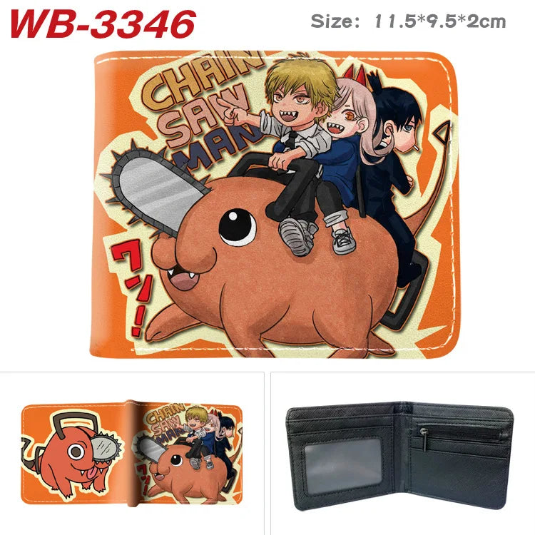 Chainsaw Man Animation Derivative Cartoon Wallet Coin Purse with Card Holder