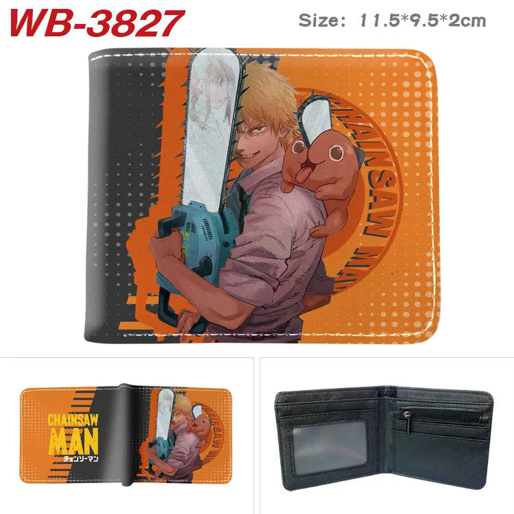 Chainsaw Man Animation Derivative Cartoon Wallet Coin Purse with Card Holder