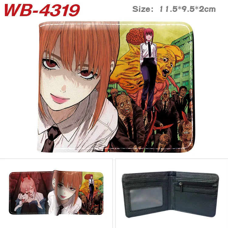 Chainsaw Man Animation Derivative Cartoon Wallet Coin Purse with Card Holder