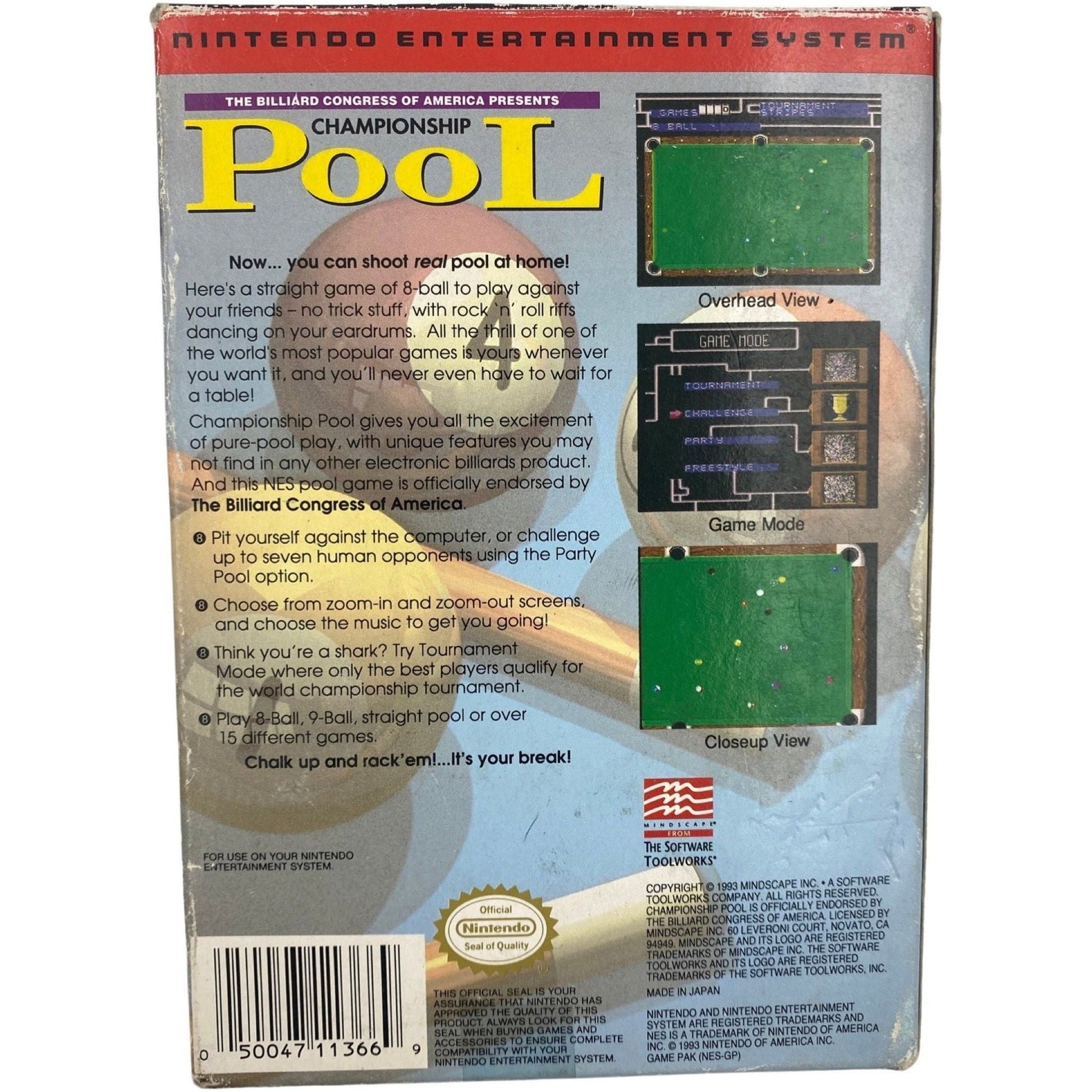 Championship Pool - NES