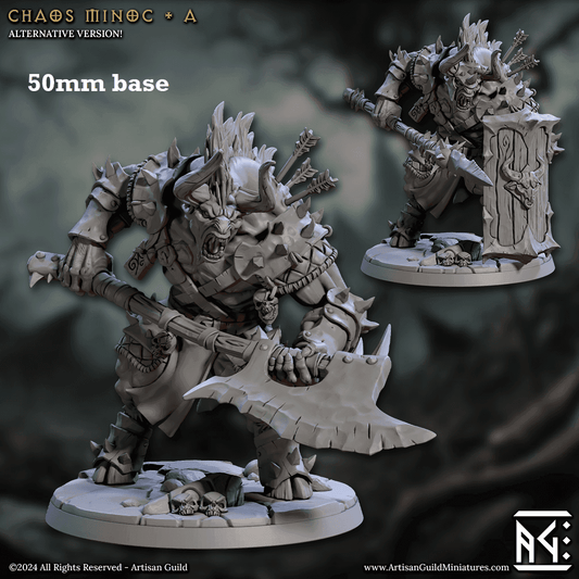 Chaos Minoc - Sculpt A (Minotaur) - Without Helmet / Greataxe