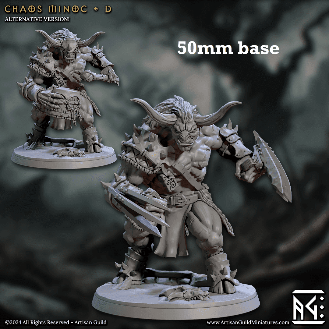 Chaos Minoc - Sculpt D (Minotaur) - Without Helmet / Claw / Claw