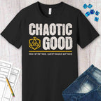Chaotic Good Shirt - DnD Alignment T-shirt - Black / S