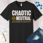 Chaotic Neutral Shirt - DnD Alignment T-shirt - Black / S