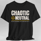 Chaotic Neutral Shirt - DnD Alignment T-shirt - Black / S