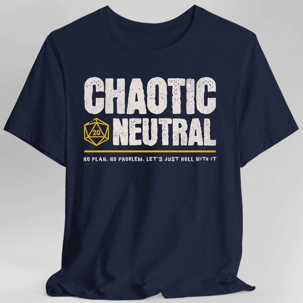 Chaotic Neutral Shirt - DnD Alignment T-shirt - Navy / S
