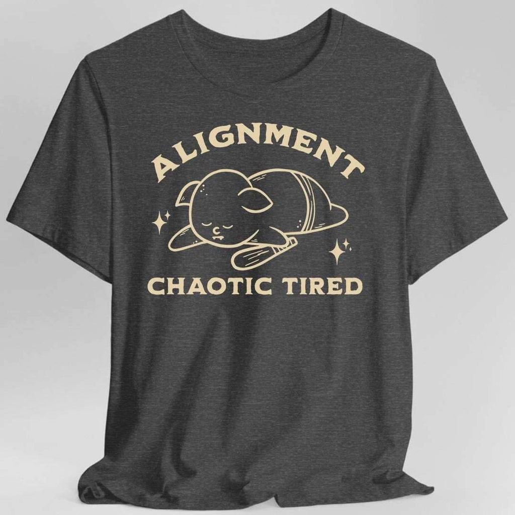 Chaotic Tired Goblin T-Shirt - Dark Heather / S