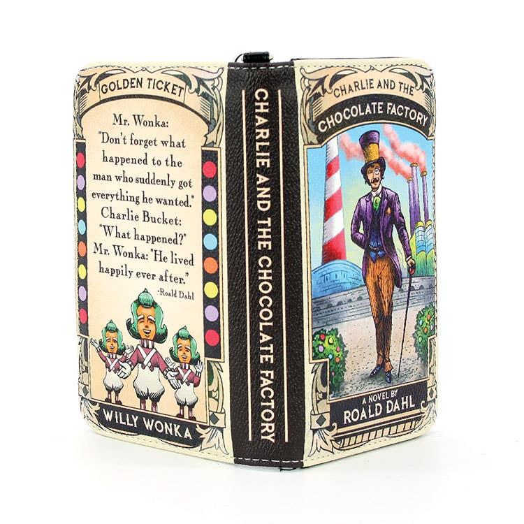 Charlie and the Chocolate Factory Book Wallet Wristlet