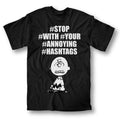 Charlie Brown #Hashtags T-Shirt Tee - S