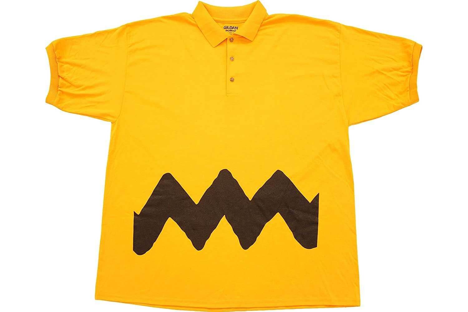 Charlie Brown Polo Button Up Costume T-Shirt - M