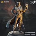 Charlotte-Anne, Gambler Rogue (Female Half-Elf Pirate Rogue) - 32mm Scale