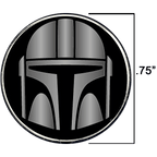 PBX-006-G Order of the Mandalorian Beskar plated Lapel Pin - 