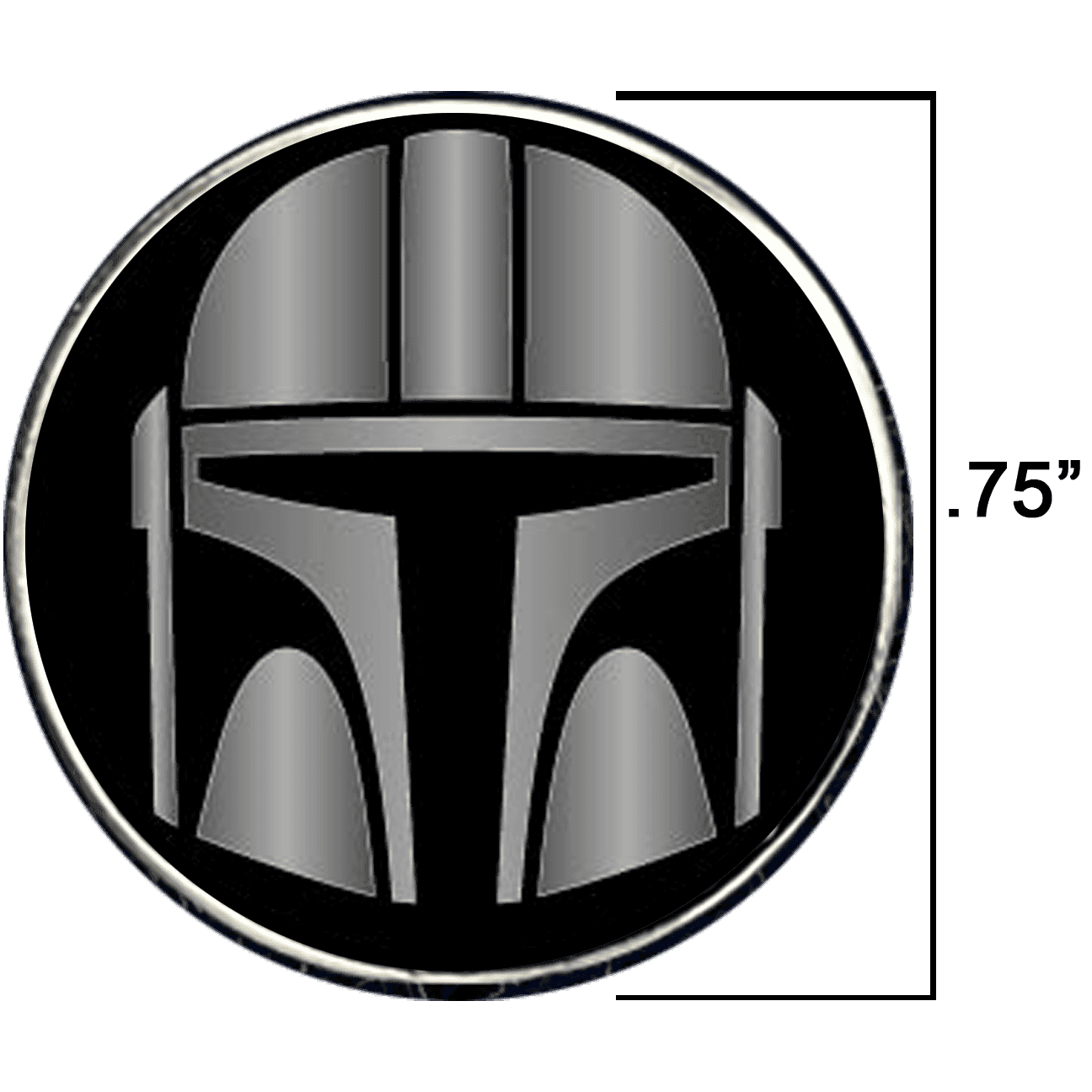 PBX-006-G Order of the Mandalorian Beskar plated Lapel Pin - 