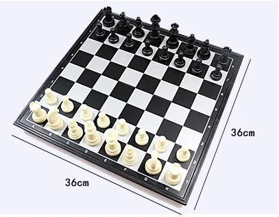 25/36cm Big Size Medieval Chess Sets With Magnetic Large Chess board 32 Chess Pieces Table Carrom Board Games Figure Sets szachy