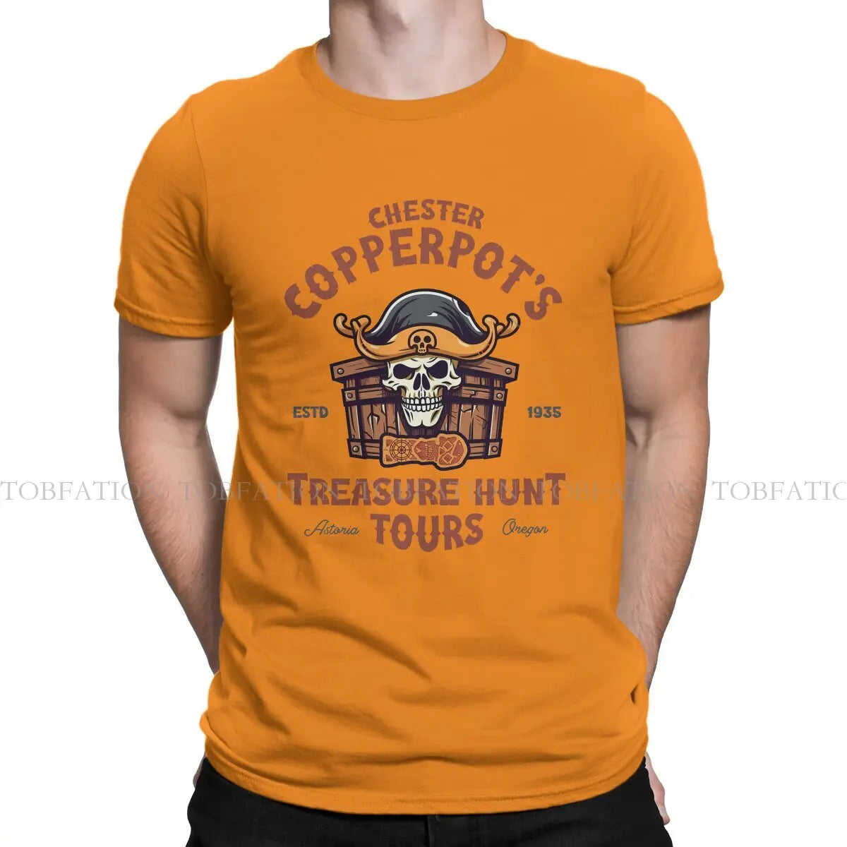 Chester Copperpot's Treasure Hunt Tours Style TShirt The Goonies Movie 100% Cotton Creative Gift Clothes  T Shirt Stuff Ofertas