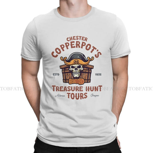 Chester Copperpot's Treasure Hunt Tours Style TShirt The Goonies Movie 100% Cotton Creative Gift Clothes  T Shirt Stuff Ofertas