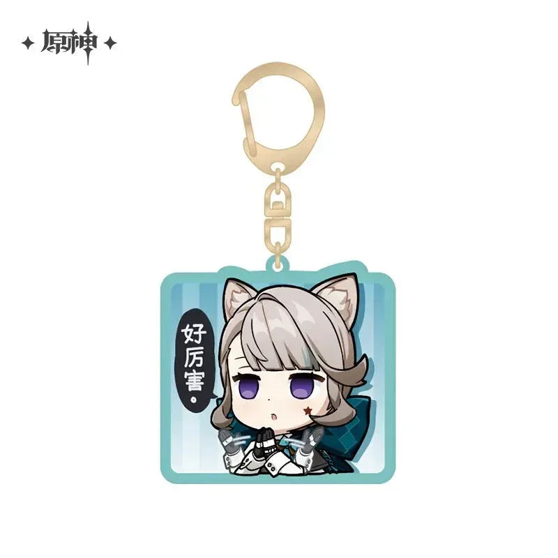 Chibi Emojis Series Acrylic Keychain Court of Fontaine Genshin Impact