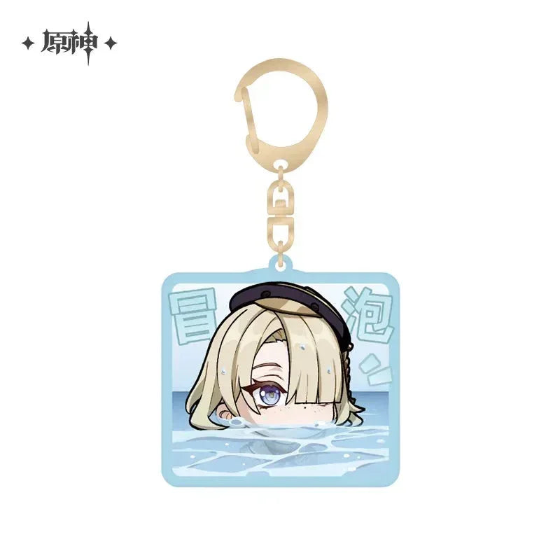Chibi Emojis Series Acrylic Keychain Court of Fontaine Genshin Impact