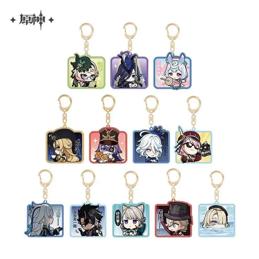 Chibi Emojis Series Acrylic Keychain Court of Fontaine Genshin Impact