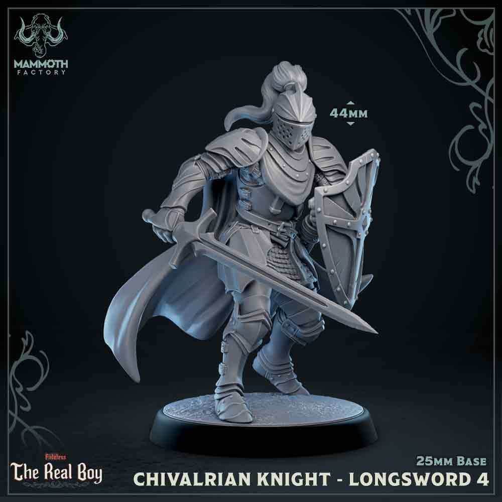Chivalrian Knight with Longsword 4 (Paladin) - 